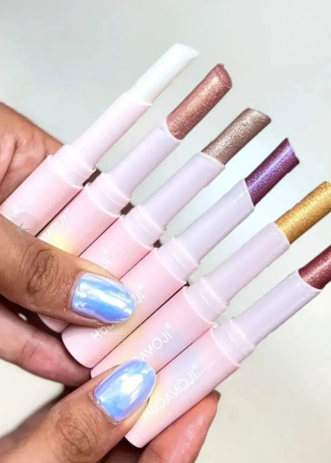 6 Pcs Matte & Glitter Lipstick Set & Long Lasting Multicolor Shades