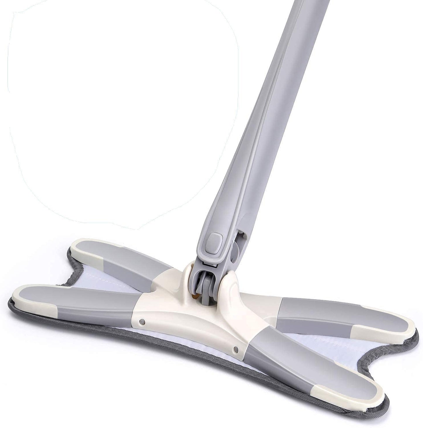 Rotating Floor Mop Rotating X Mop Flat Microfiber Floor Mop with 360° Squeeze System and Replaceable Cloth Heads