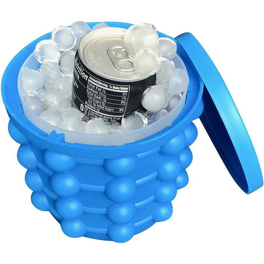 Silicon Ice Jenie - Soft Silicone Magic Ice Cube Maker - Ice Jenie For Travel & Outdoor - Ice Mold